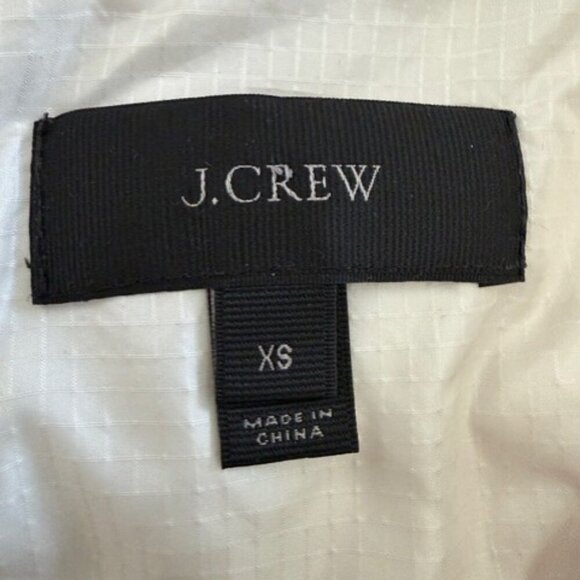 J CREW Ivory Cream Lightweight Down Puffer Winter Jacket Coat XS - Picture 14 of 15